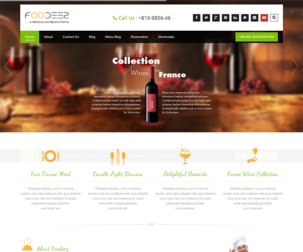 Foodeez WordPress Theme