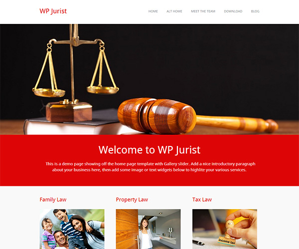 Jurist wordpress theme