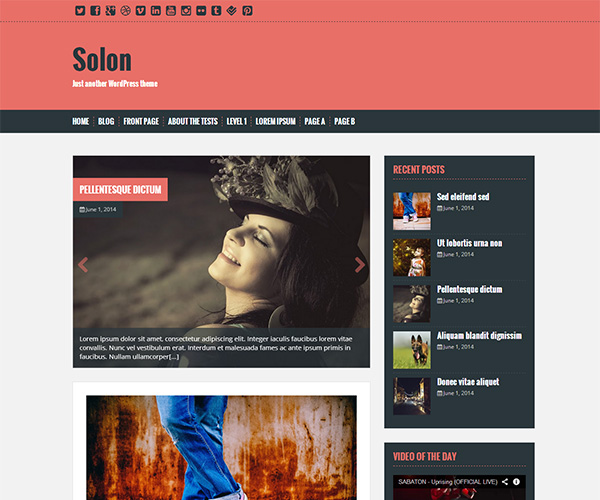 Solon WordPress theme