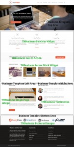 THBusiness Business Template Widget Areas
